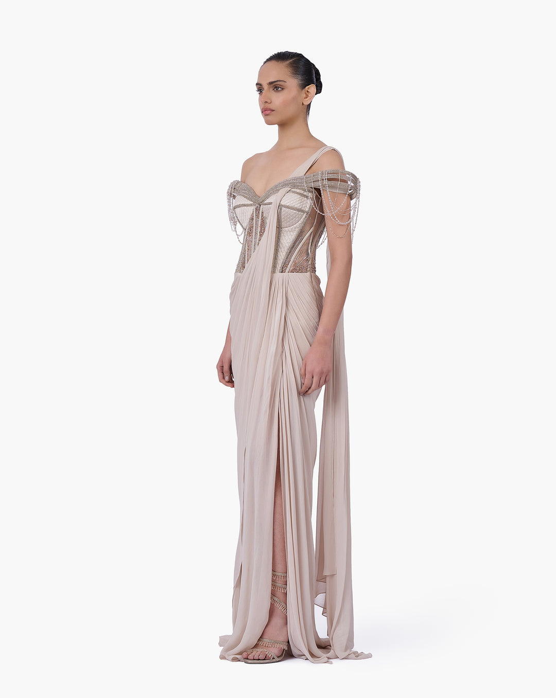 The Corset Bodice Saree Gown