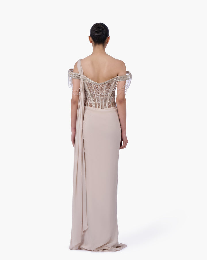 The Corset Bodice Saree Gown