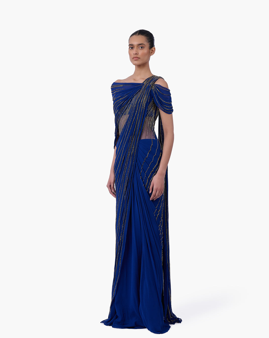 The Meridian Drape Saree Gown