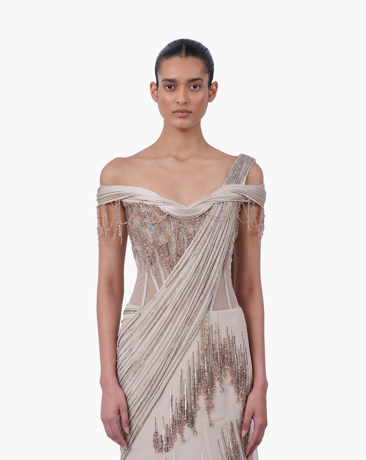 The Sculpted Drape Lehenga