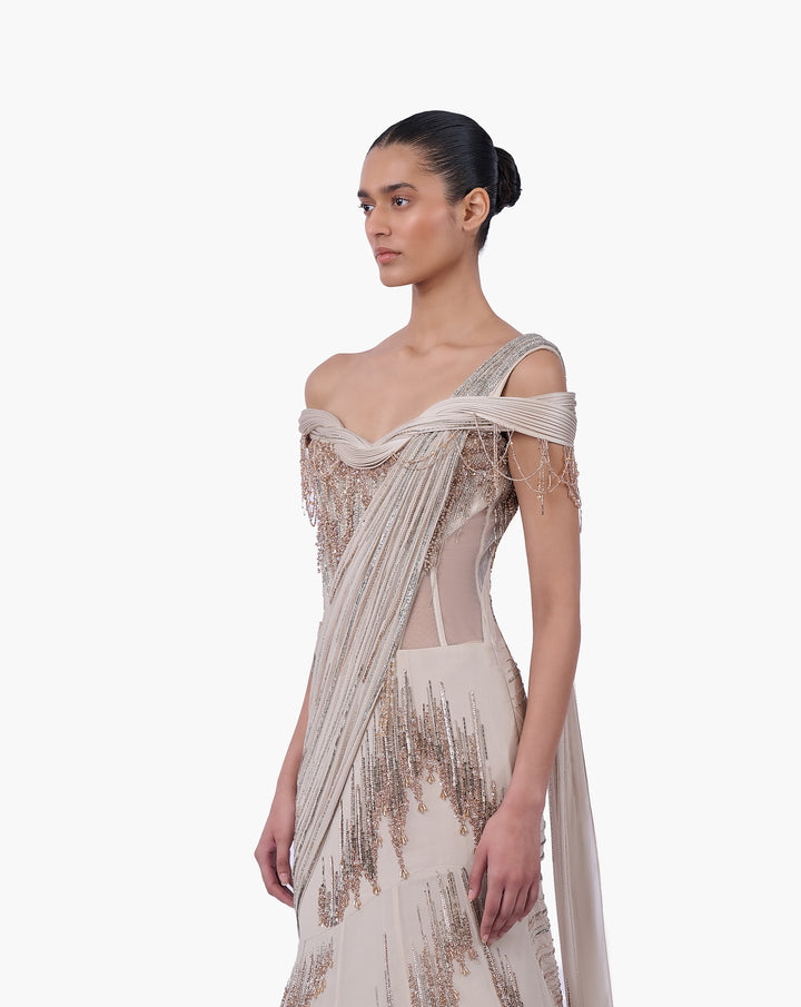 The Sculpted Drape Lehenga