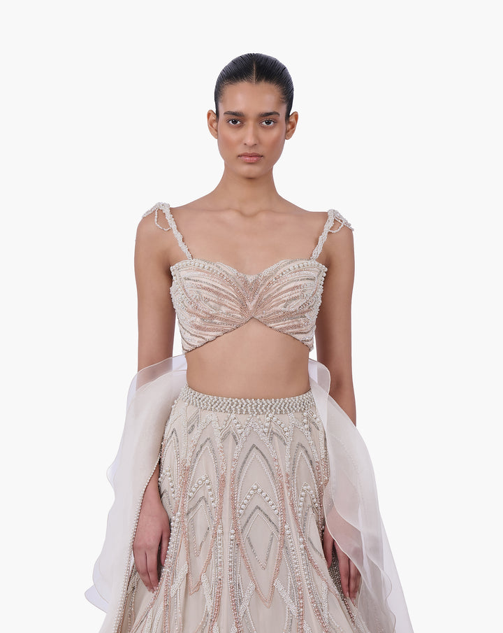 The Art Nouveau Lehenga