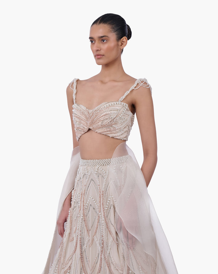 The Art Nouveau Lehenga