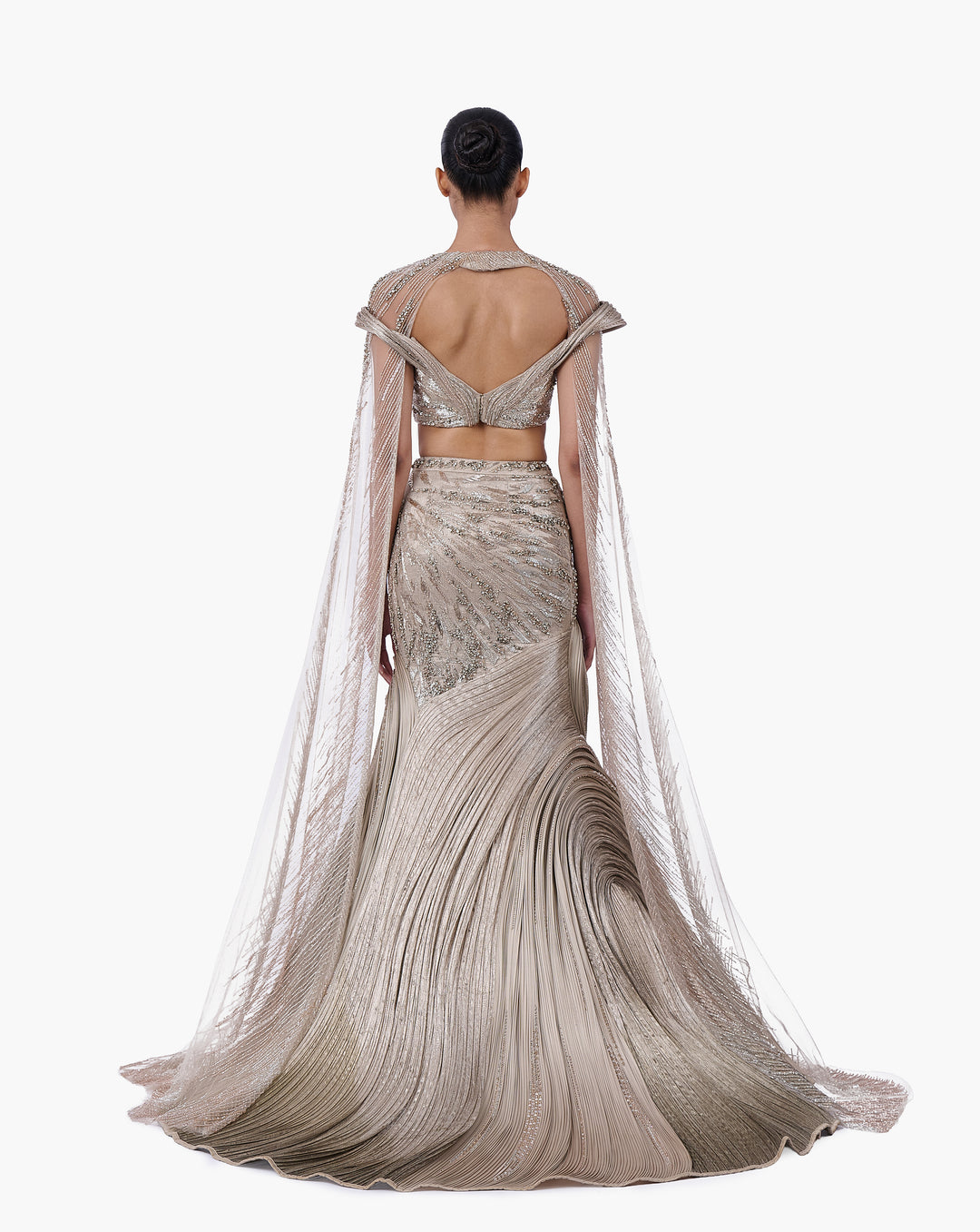 The Brocade Lehenga Set with Cape