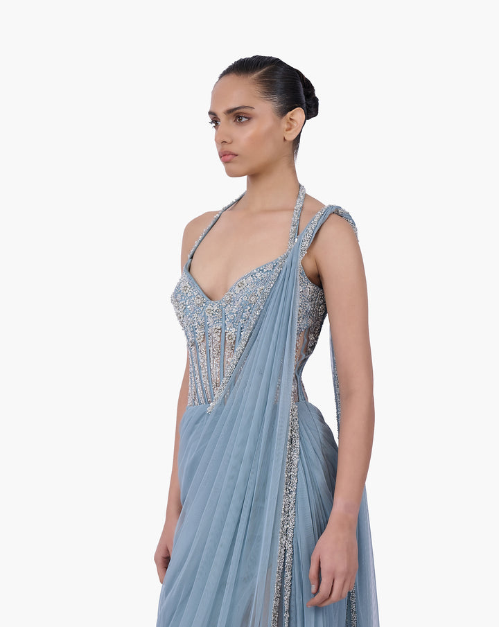 The Skydust Saree Gown