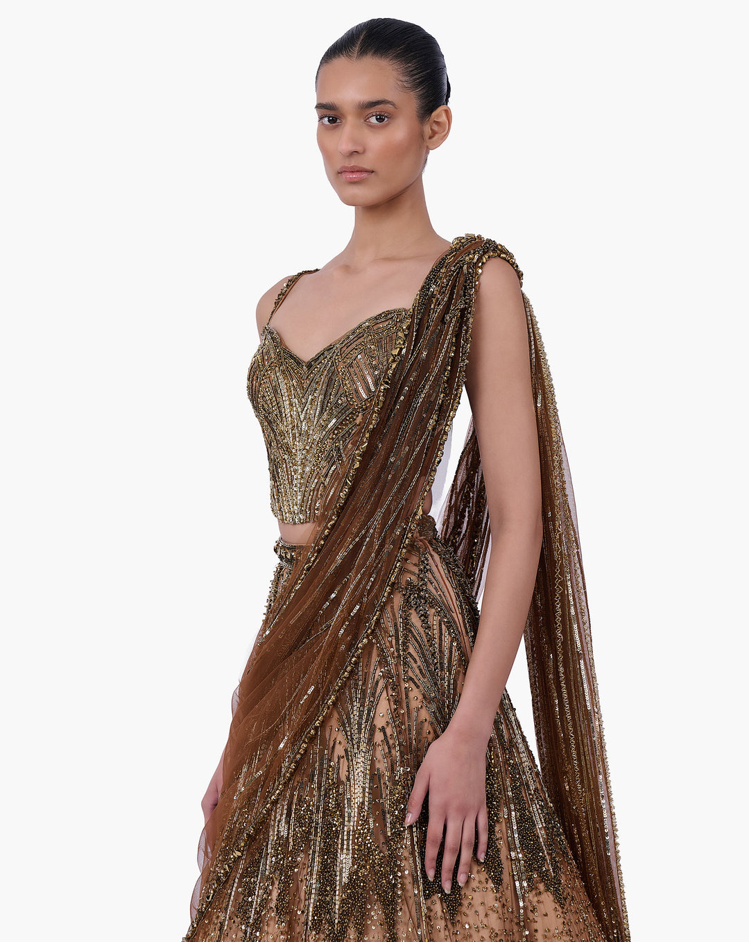 The Gilded Saree Lehenga