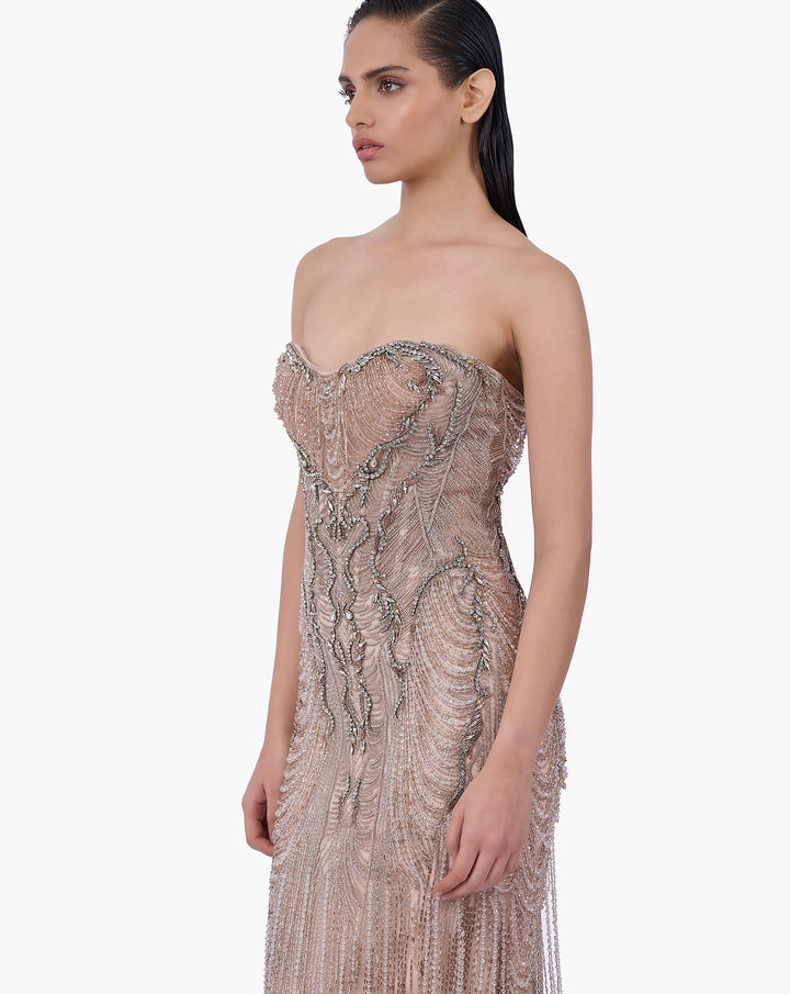 Baroque Cascade Gown