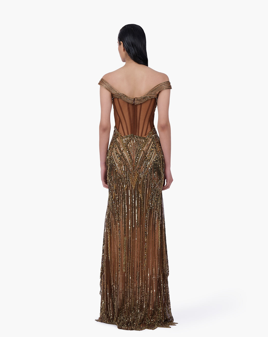 The Regalia Net Gown