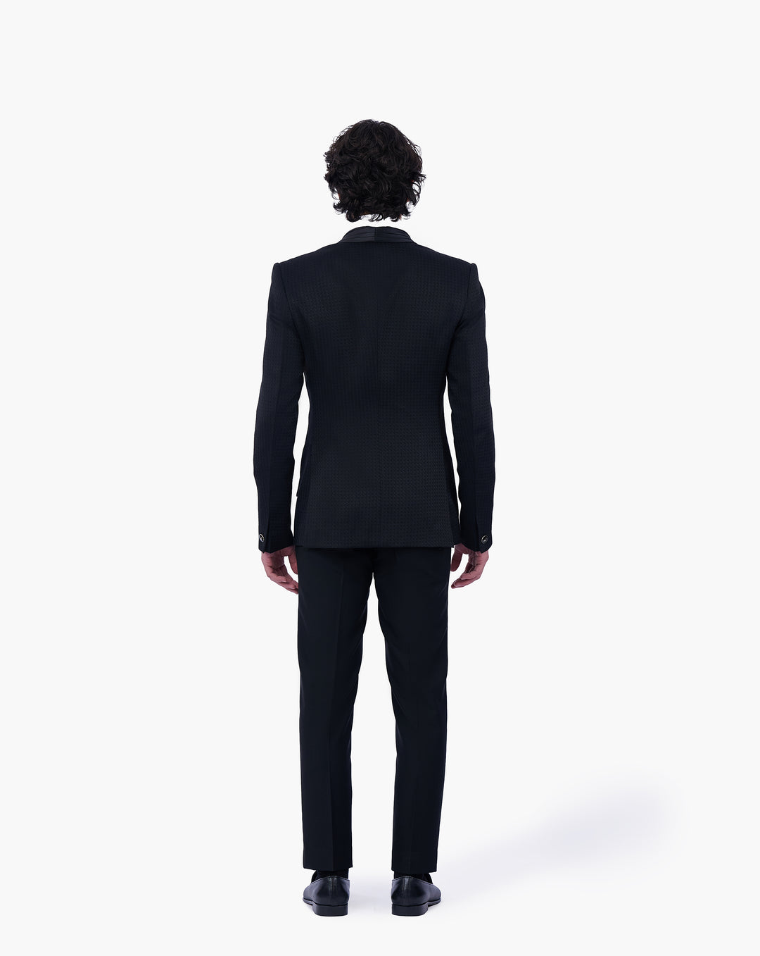 Tonal Geometric Jacquard Tuxedo