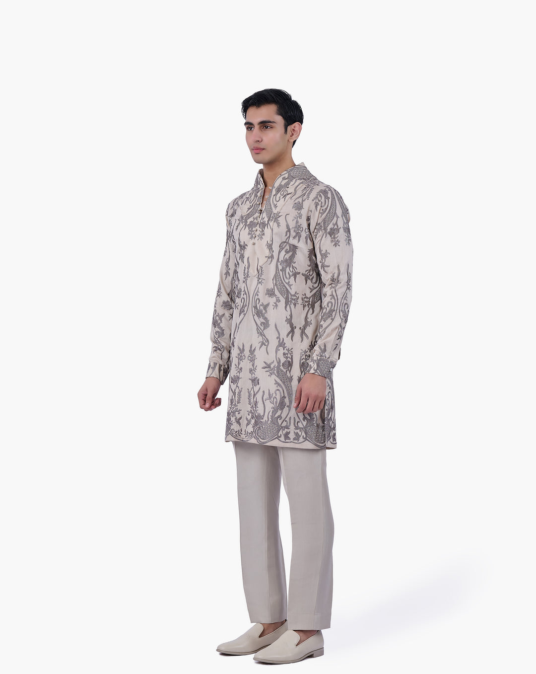 Silver Aureate Kurta Set