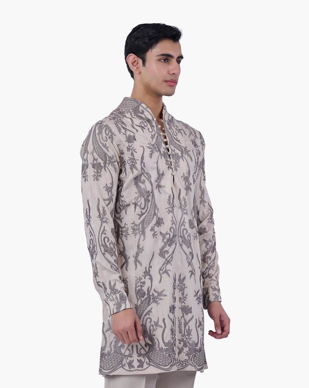 Silver Aureate Kurta Set