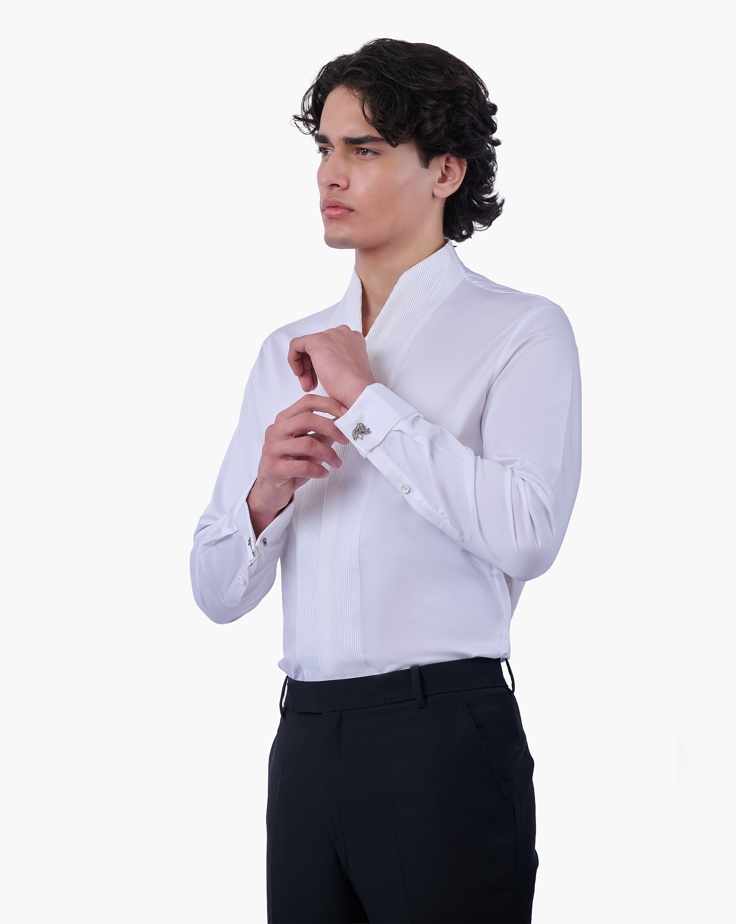 Pintuck Column Shirt