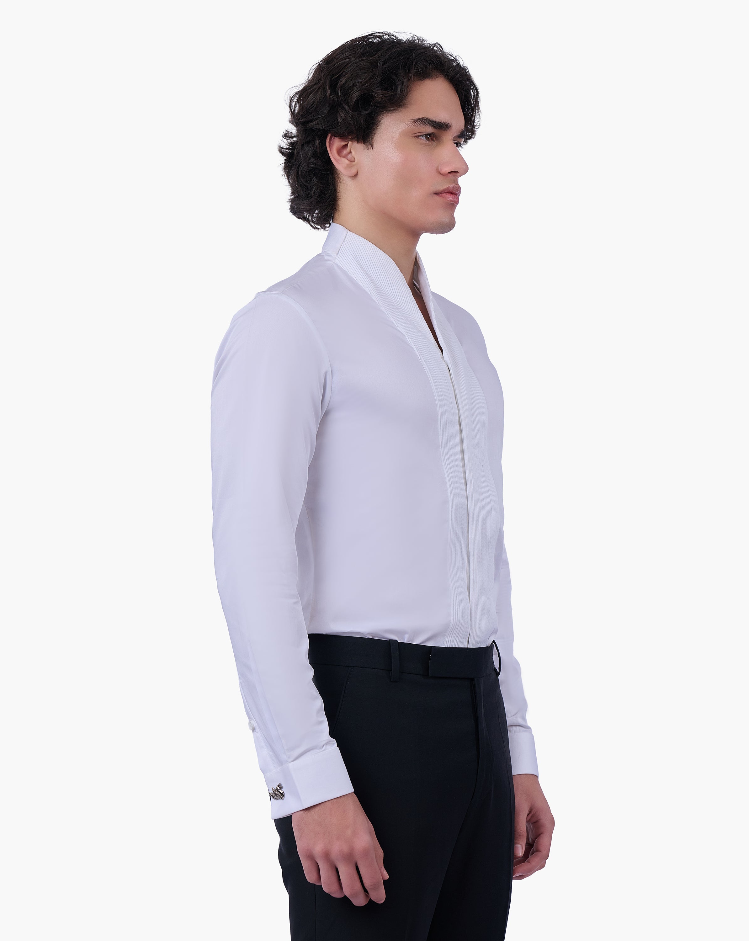 Pintuck Column Shirt