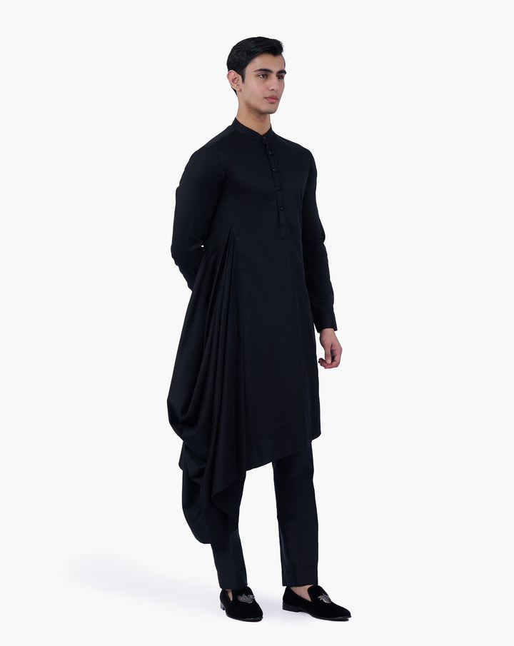Black Axis Kurta Set