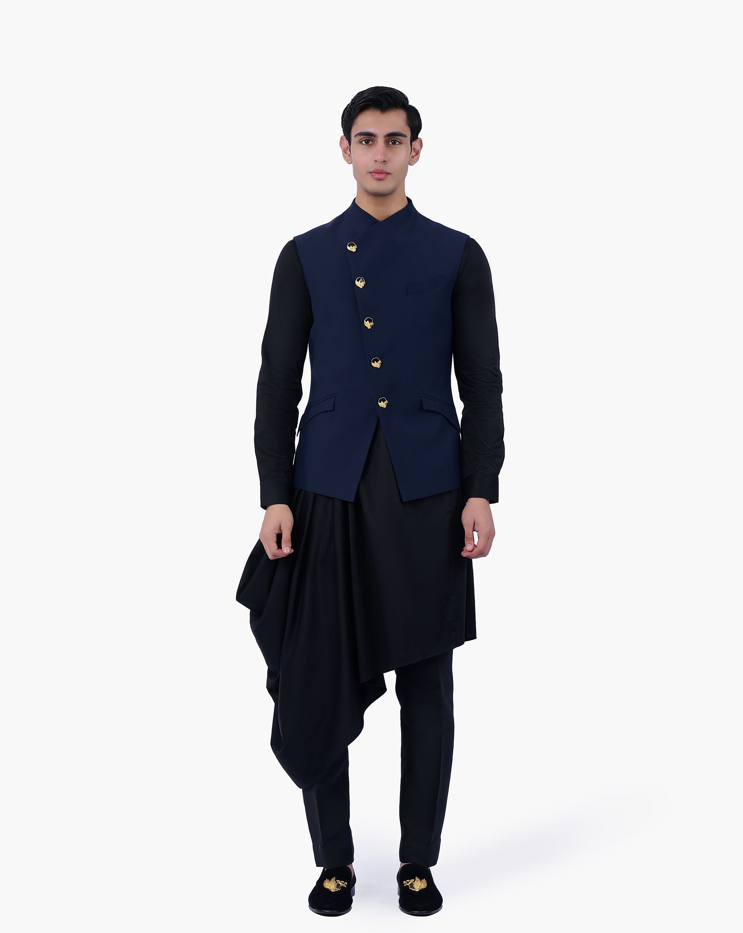 Midnight Regalia Nehru Jacket