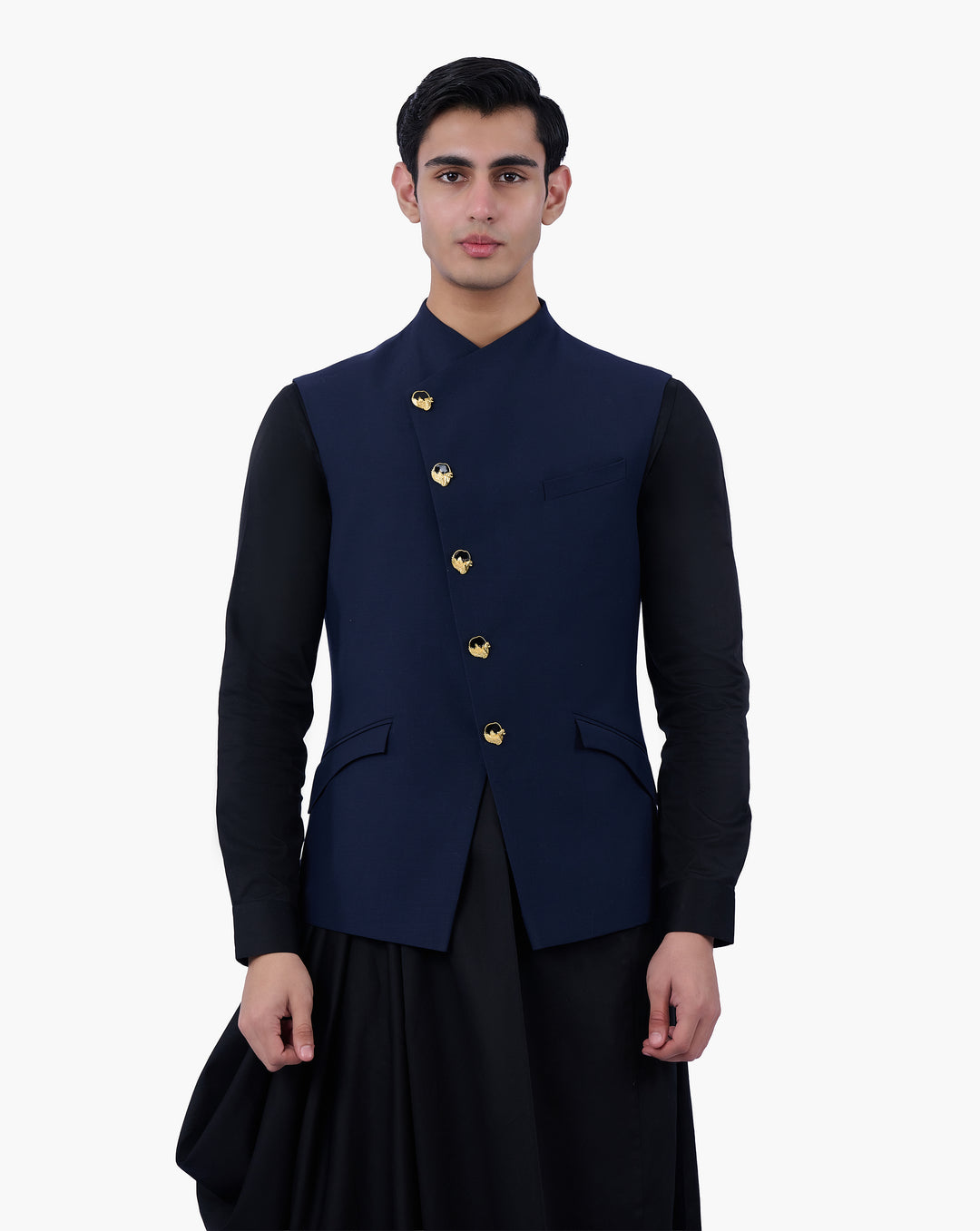 Midnight Regalia Nehru Jacket