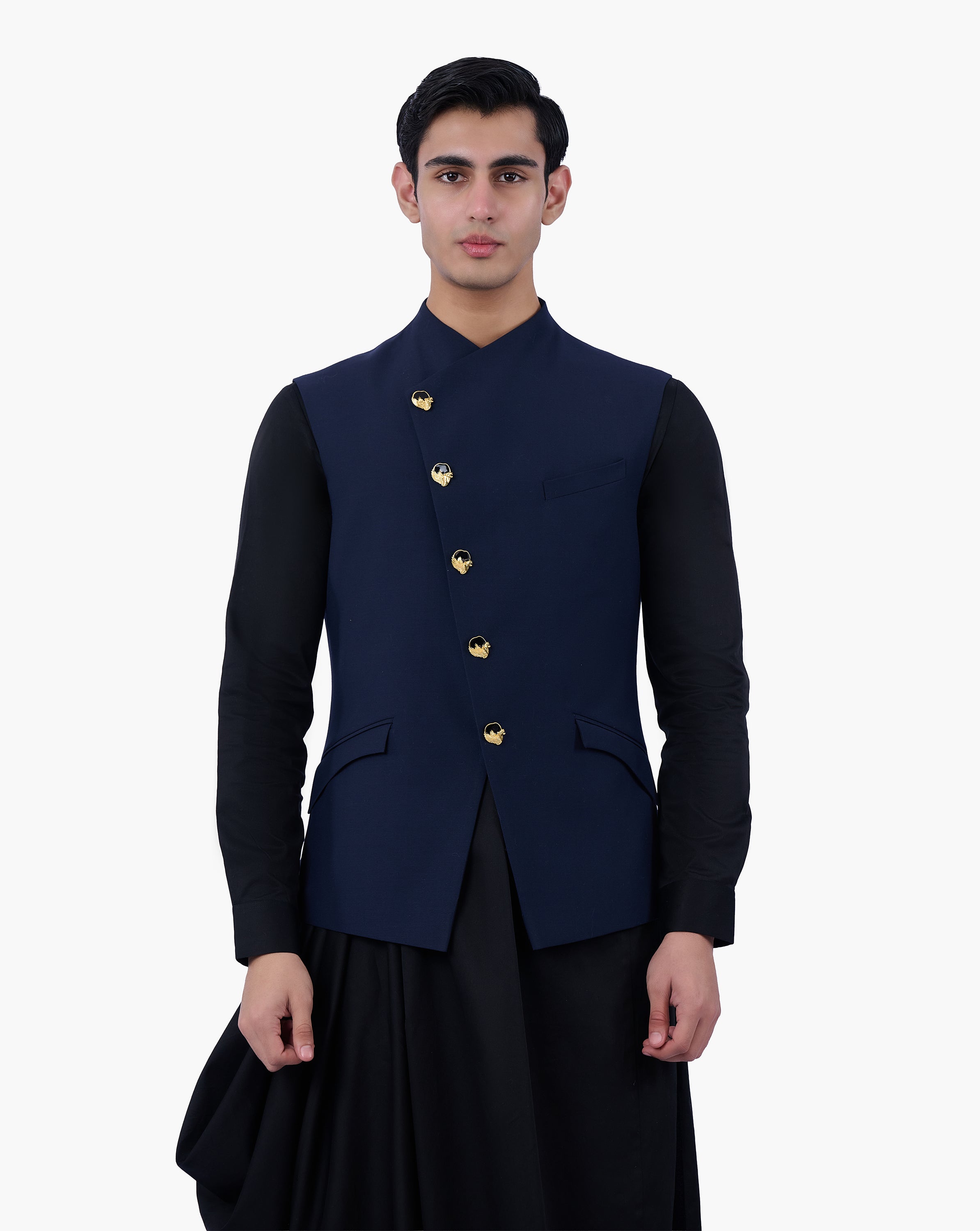 Midnight Regalia Nehru Jacket