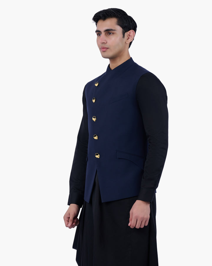Midnight Regalia Nehru Jacket