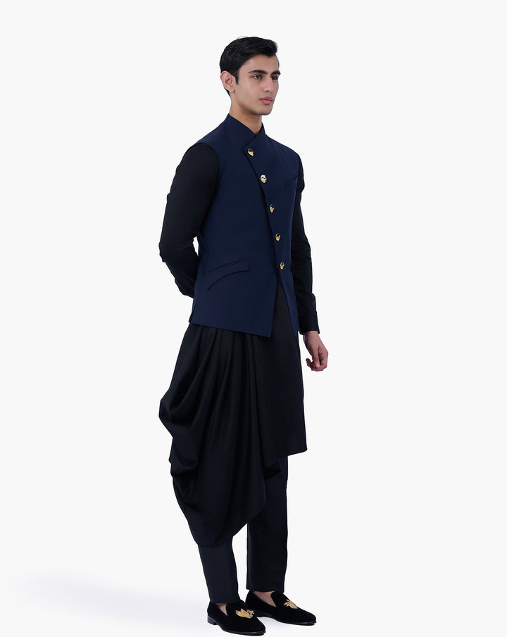 Midnight Regalia Nehru Jacket