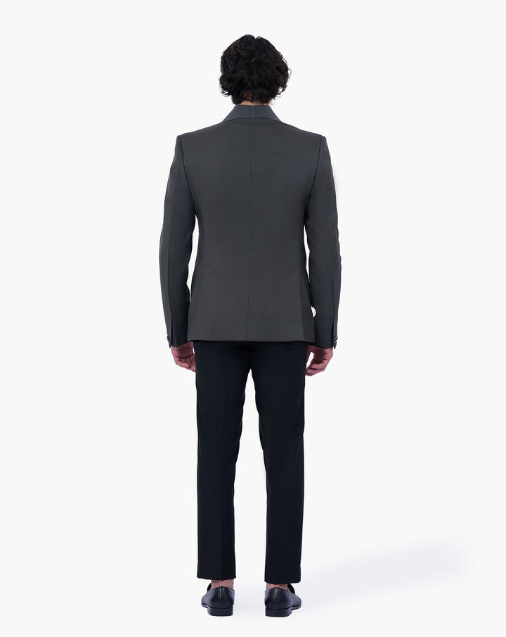 Celestial Night Green Bandhgala