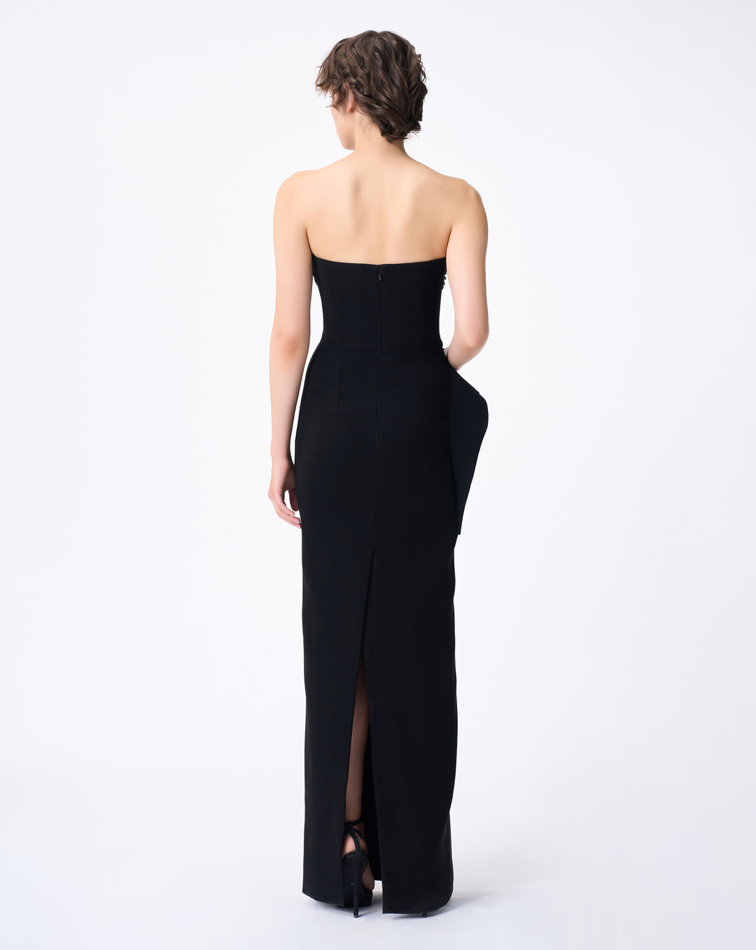 Dripping Crystal Column Gown