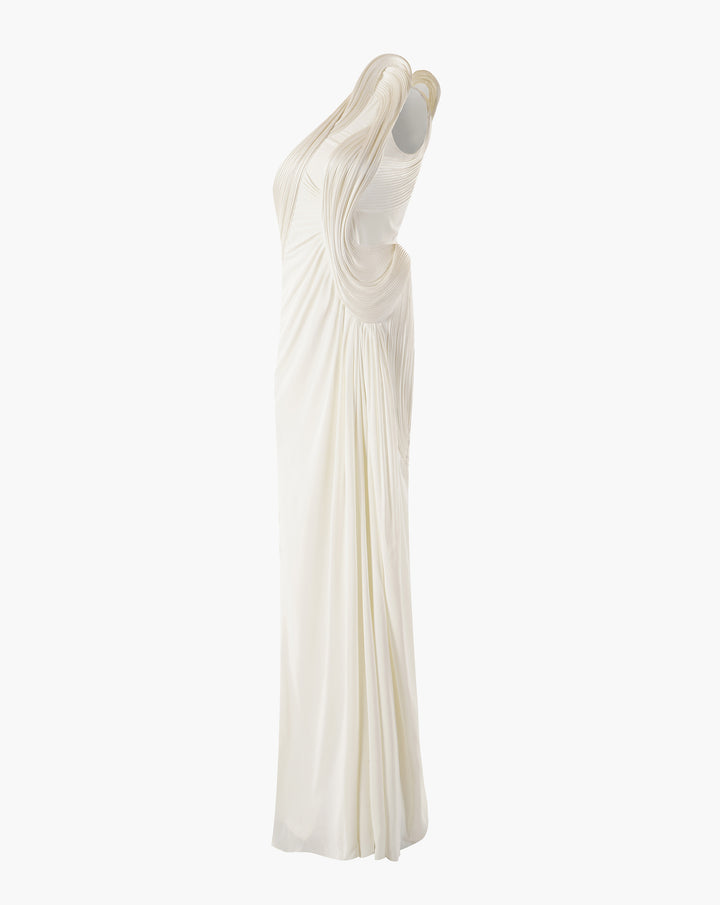 The Sculpted Wave Gown
