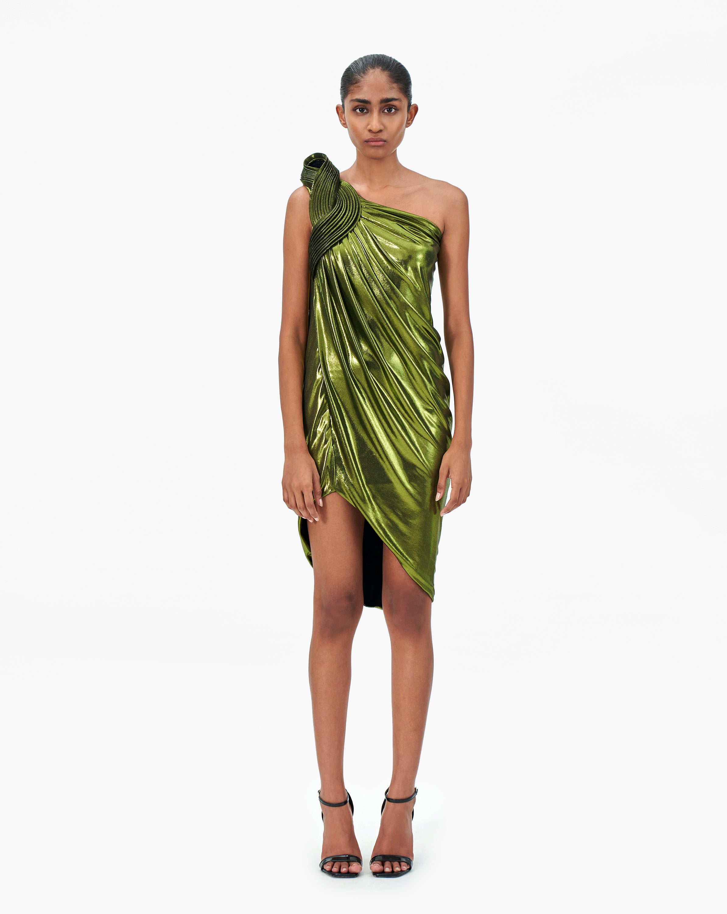 Draped shop cocktail dress