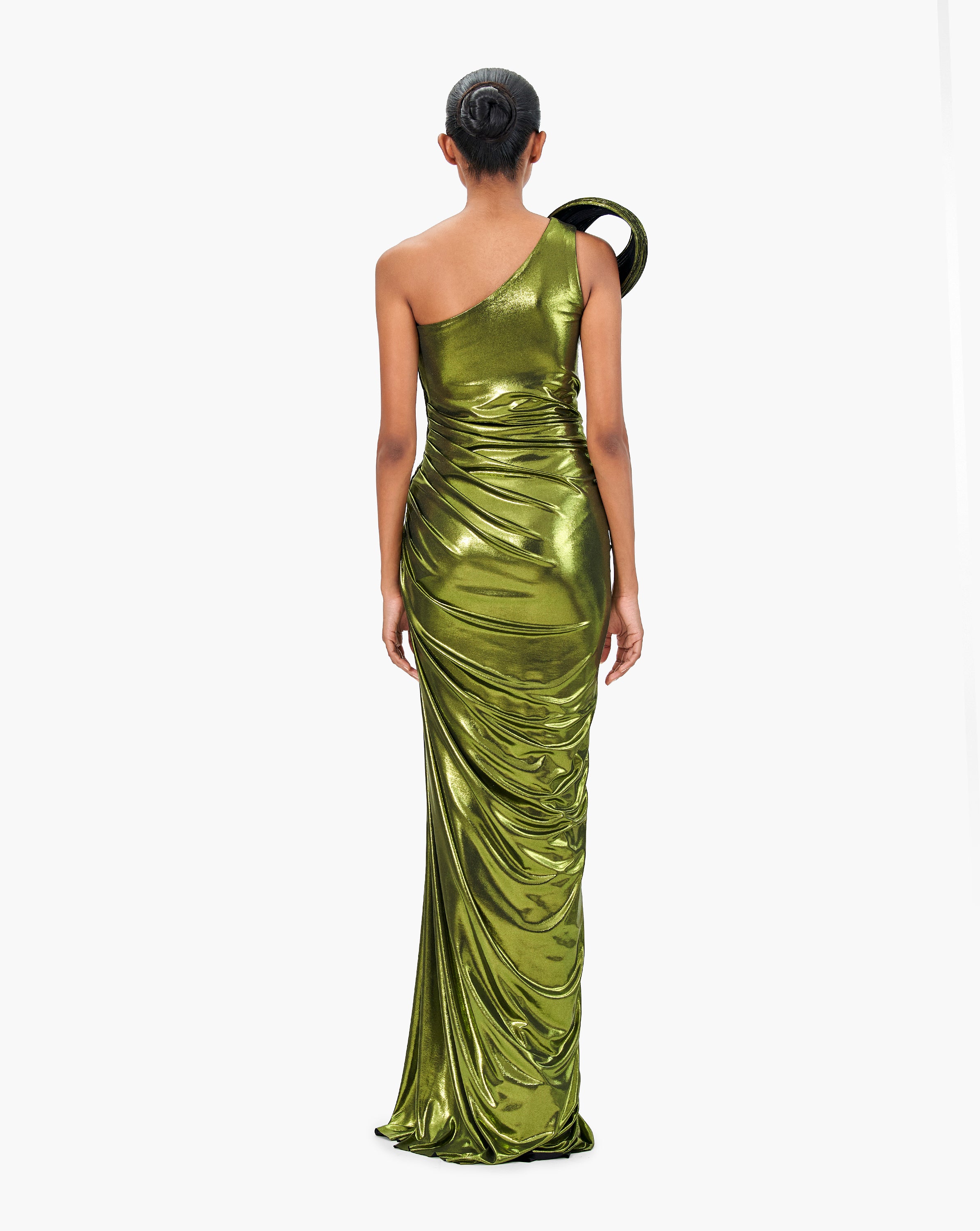 The Infinite Sculpted Shoulder Draped Gown Gaurav Gupta Official