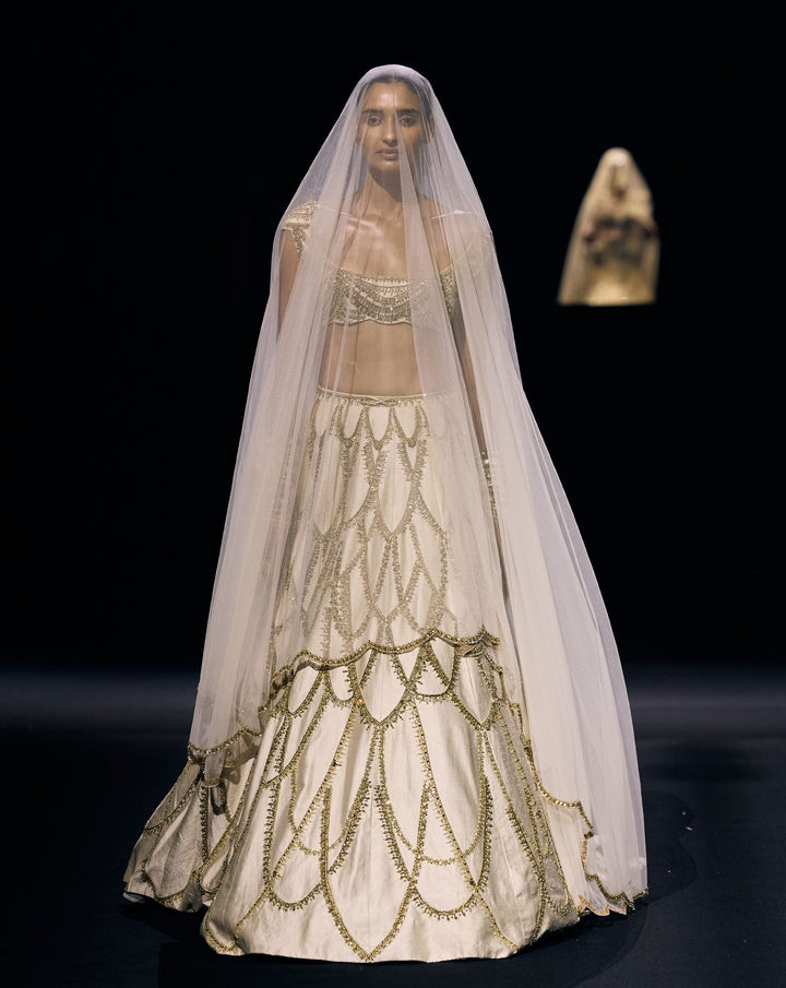Sūryālaṅkāra (Adornment of the Sun)/ Arkamani (Sun gem)/ Suryamani (Sun gem)/Ornate Jewel Lehenga