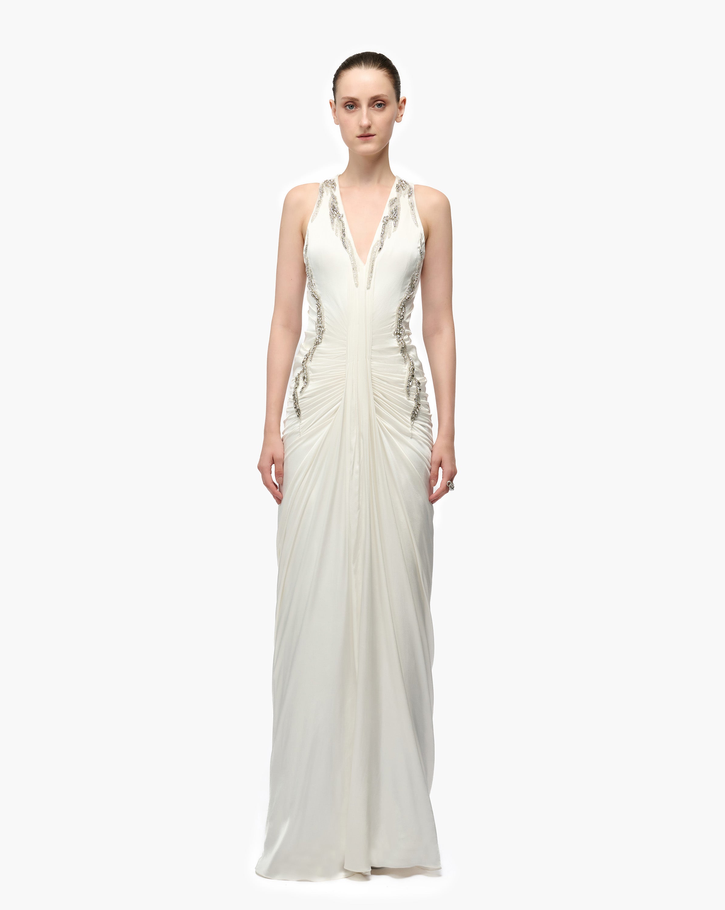 Shard Panel Drape Gown