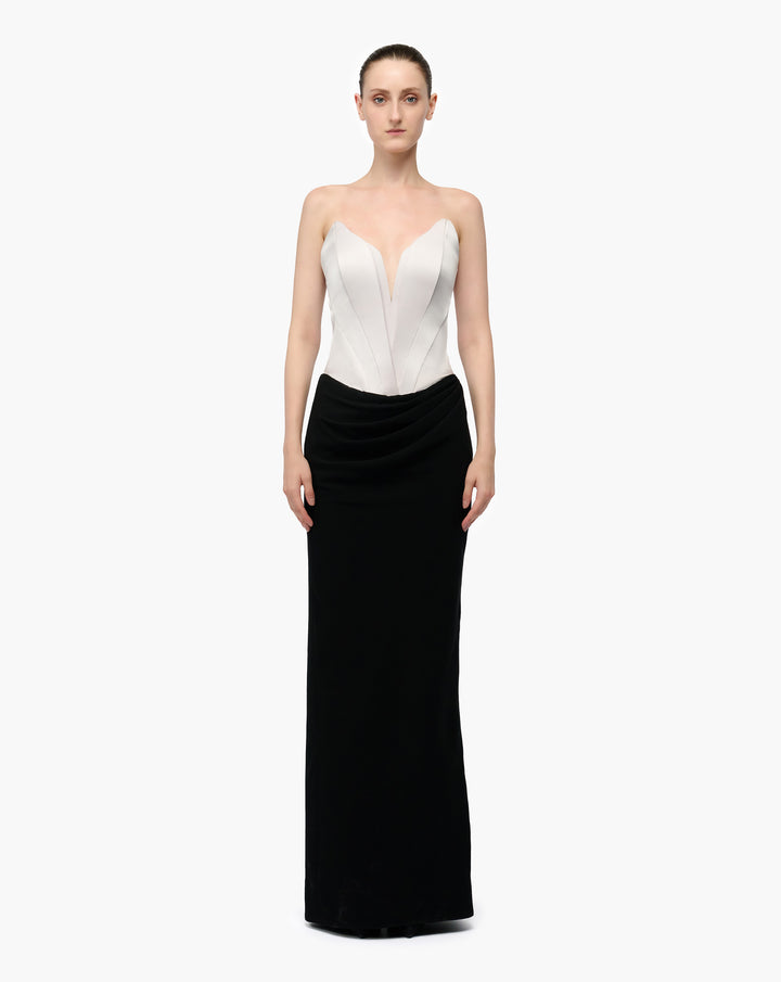 Petal Corset Sculpt Gown