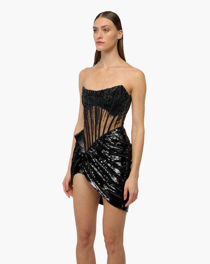 celestial sequin dress Lets Go Mini Dress ~ Celestial Sequins White XXL