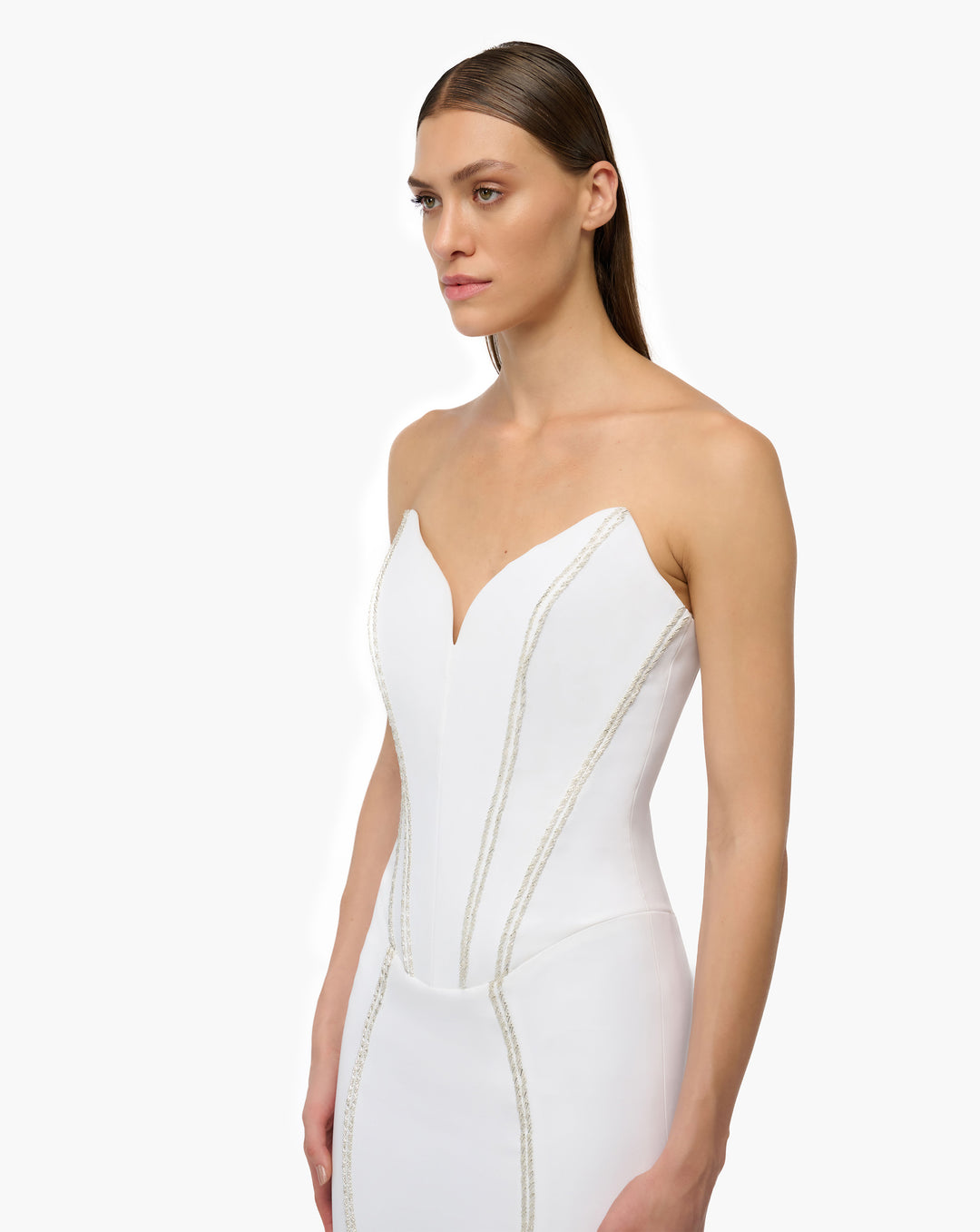 Petal Corset Midi Dress