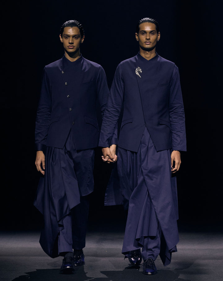 Midnight Regalia Nehru Jacket