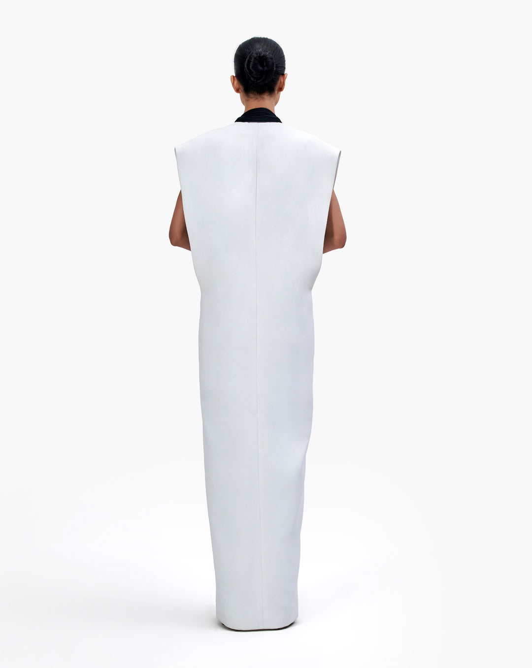 The White Oversized Tuxedo Dress