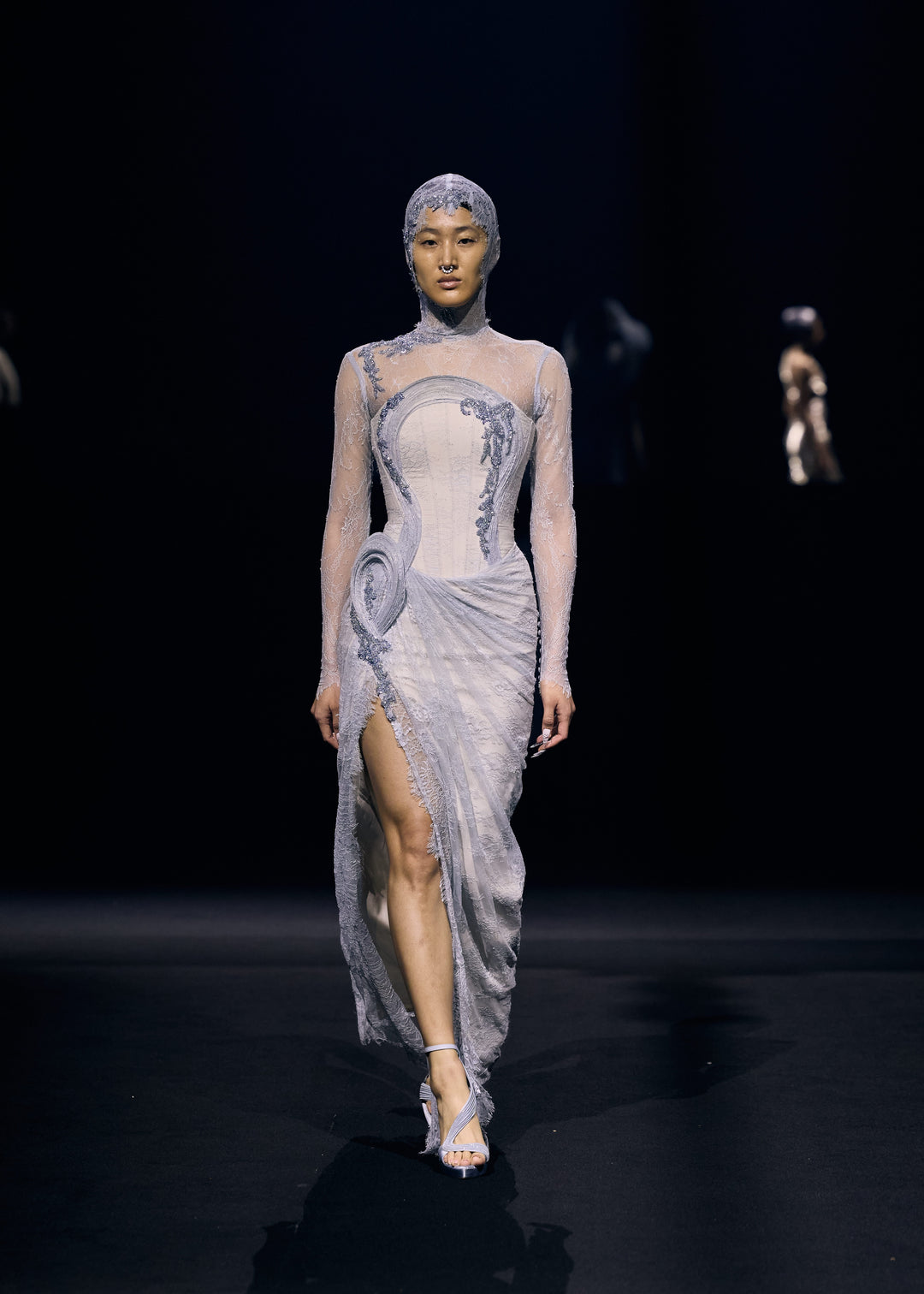 Moonwake/The Cosmic Ripple Sculpted Gown