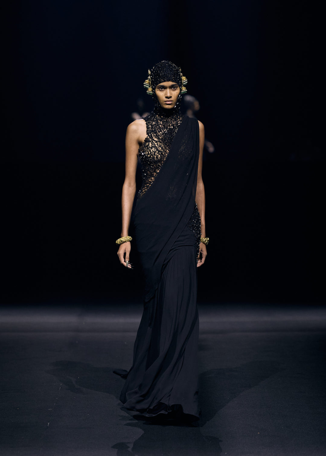 Noir Starburst Gown