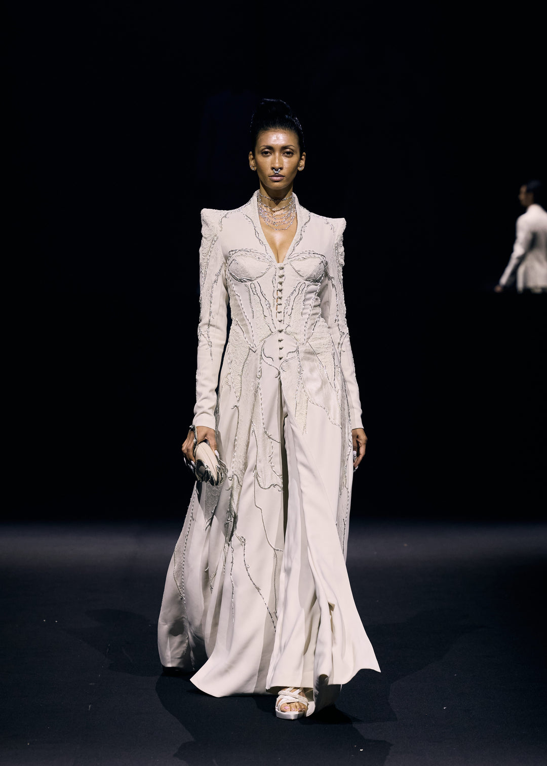 Ornate Pearl Jacket Ensemble