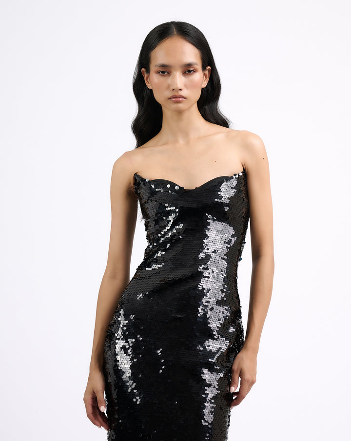 The Sequin Column Gown