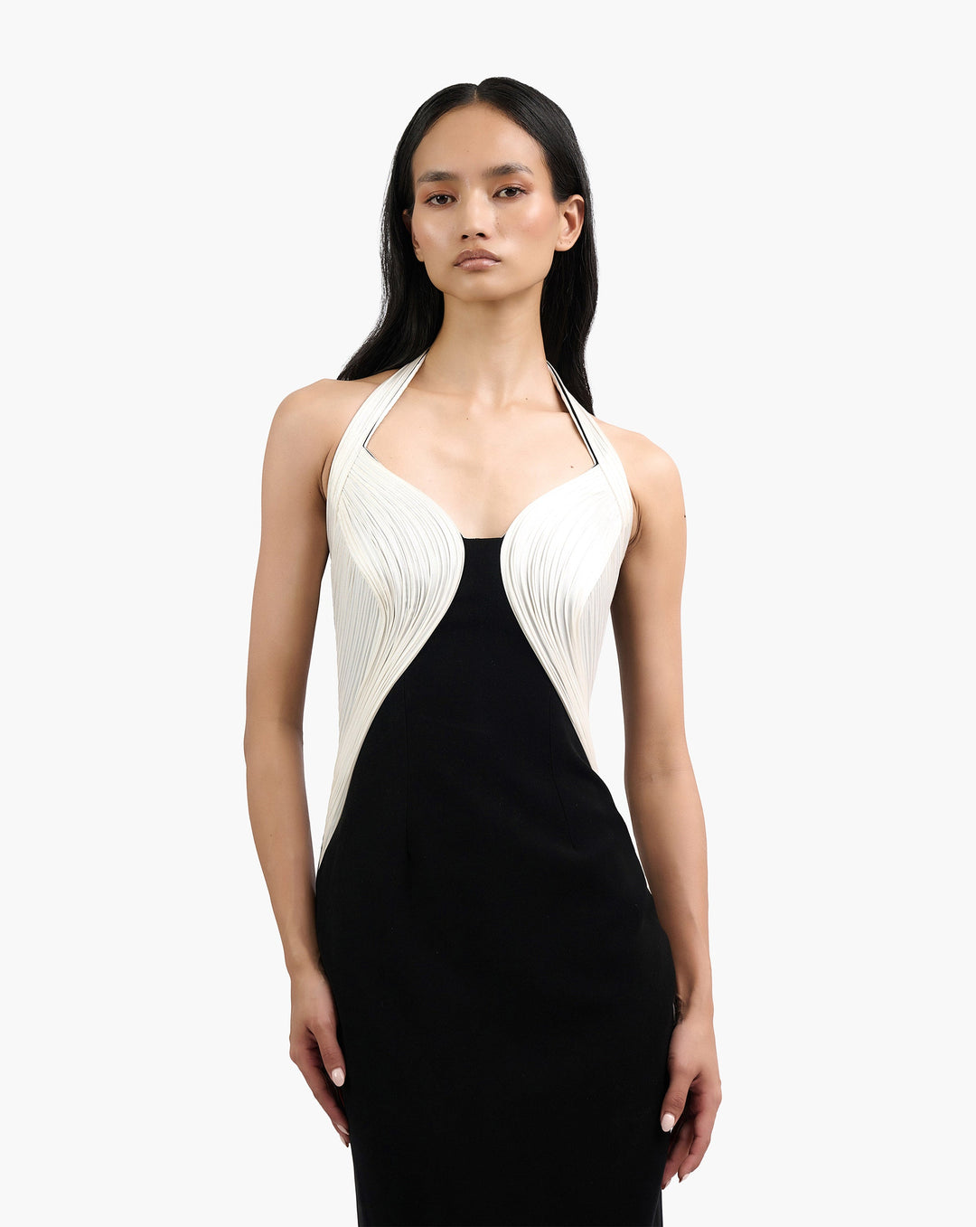 The Monochromatic Armor Gown