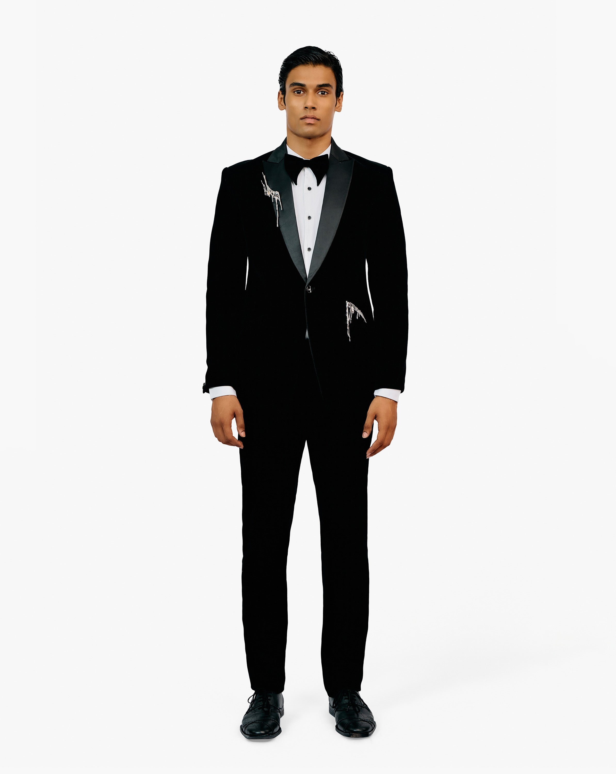Metal Drip Velvet Tuxedo