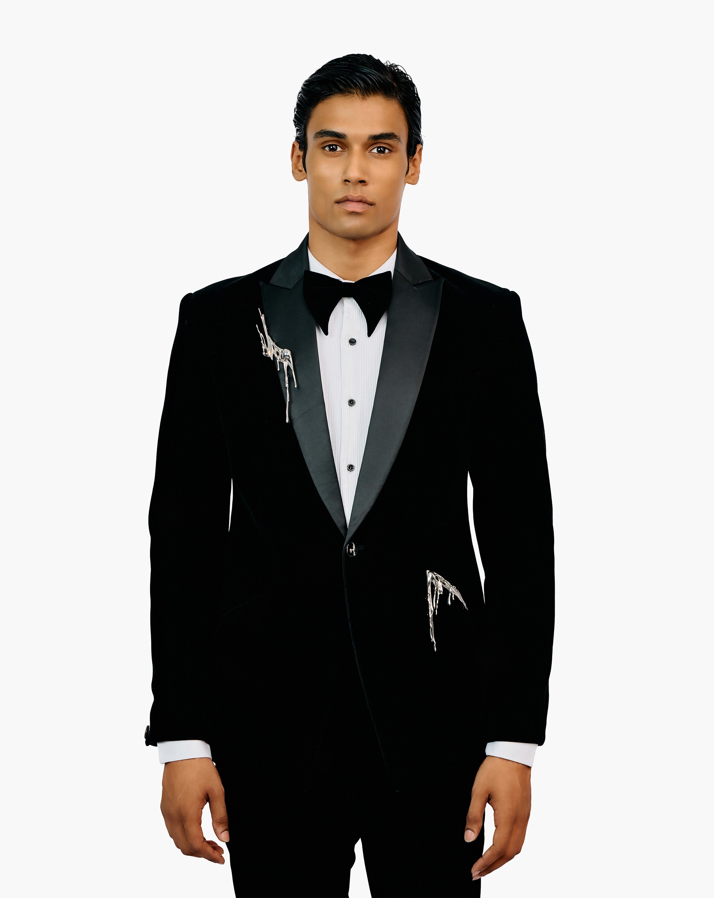 Metal Drip Velvet Tuxedo