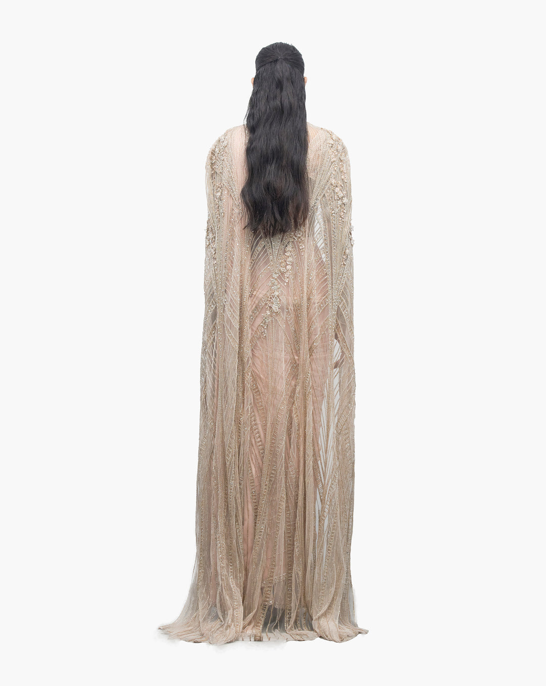 The Cosmic Crystal Saree