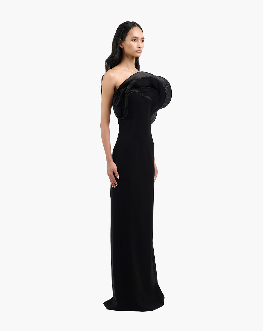 The Ruffle Wave Column Gown