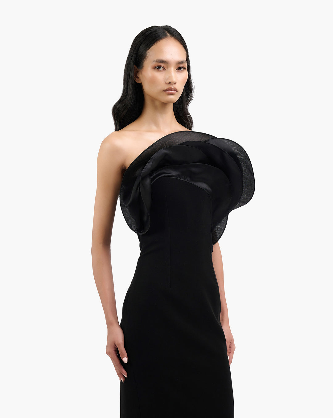 The Ruffle Wave Column Gown
