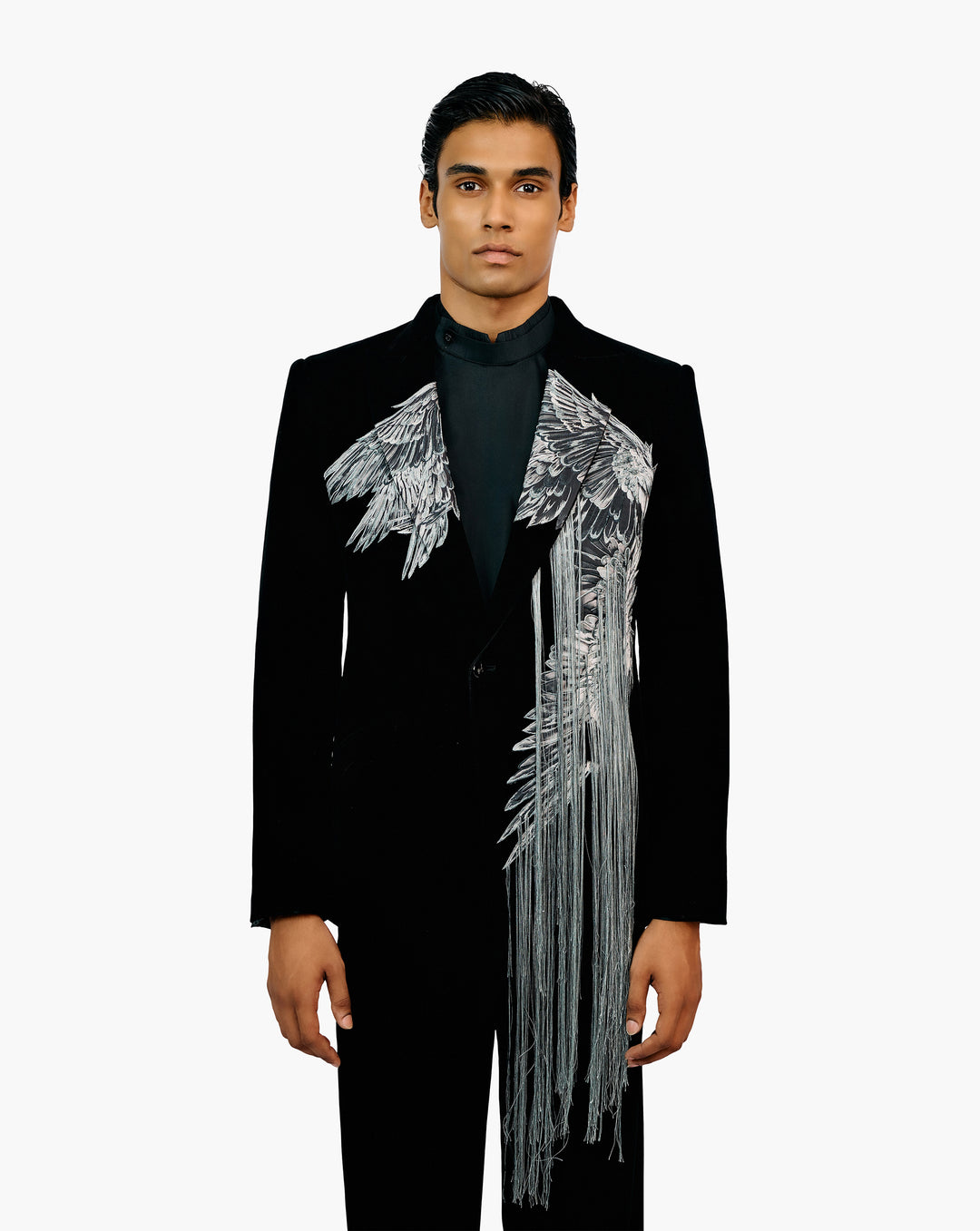 Applique Fringe Tuxedo