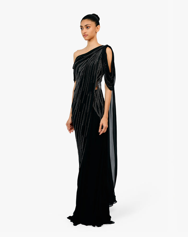 The Grecian Mist Saree