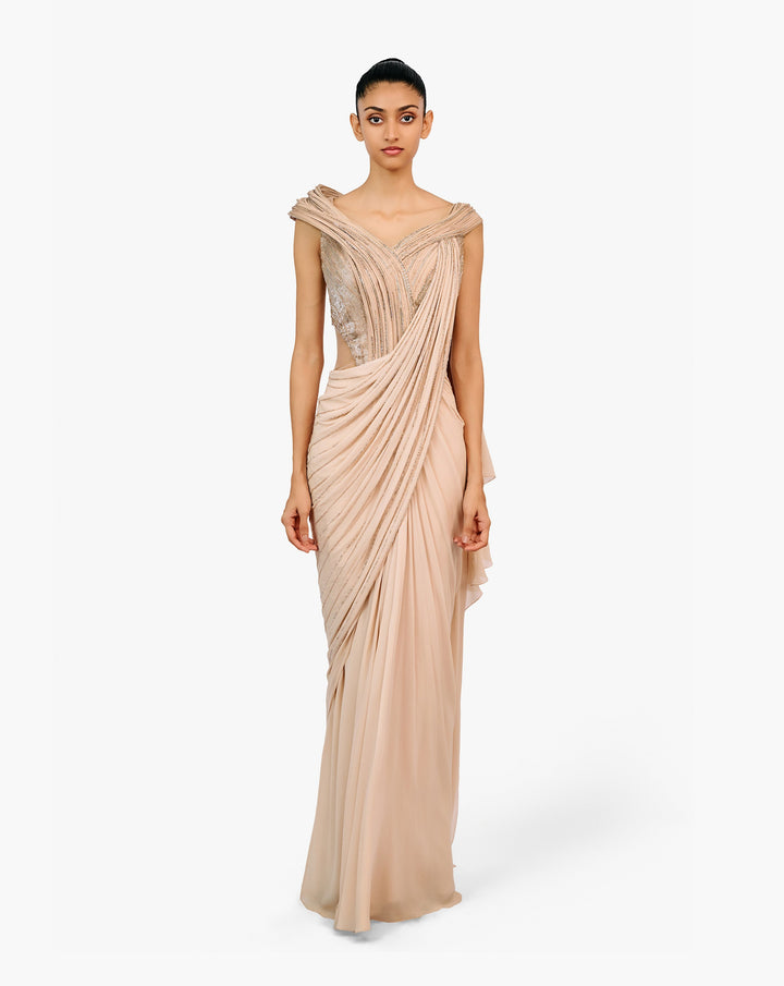 The Cosmic Sculpt Saree