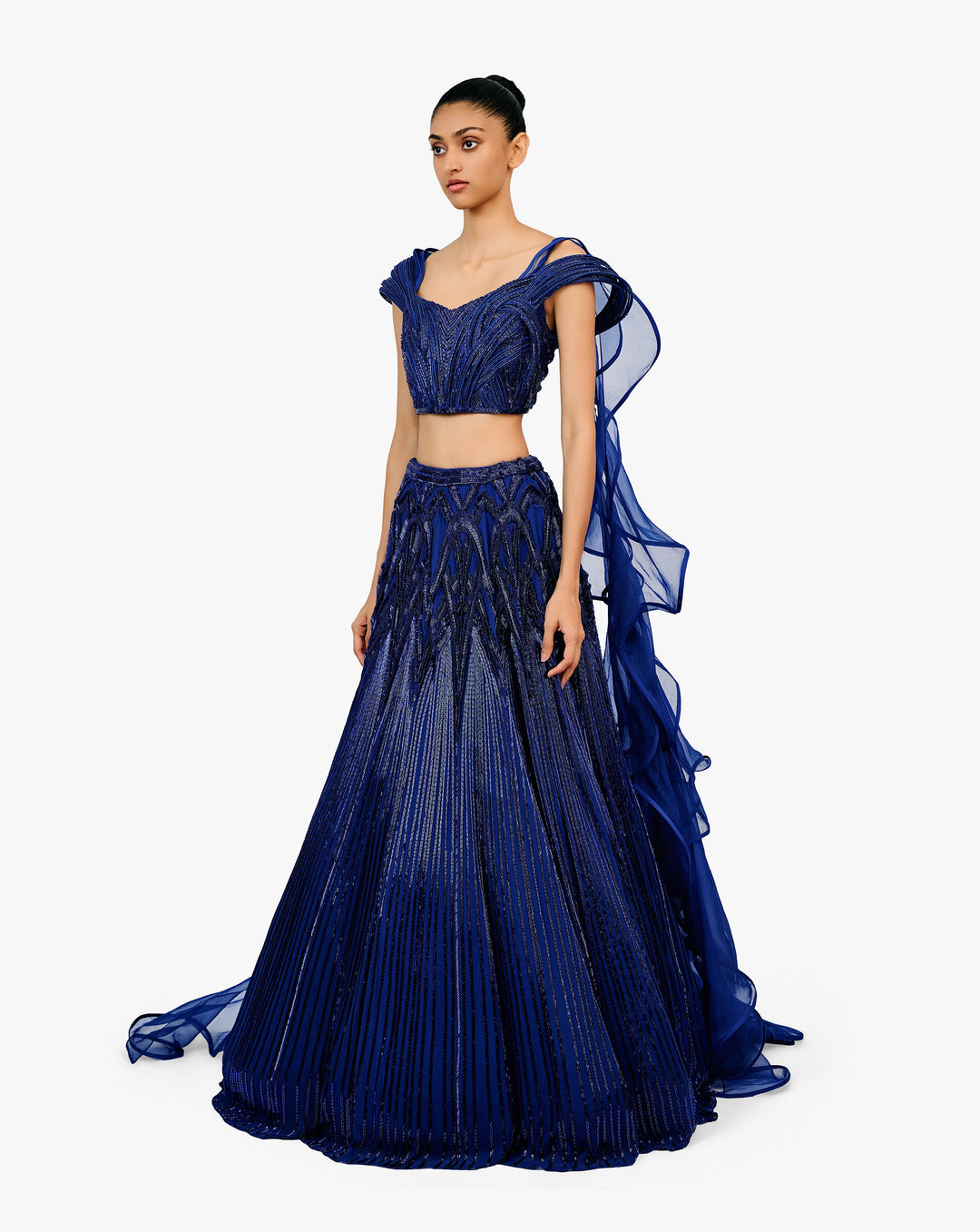 The Ether Sculpted Lehenga