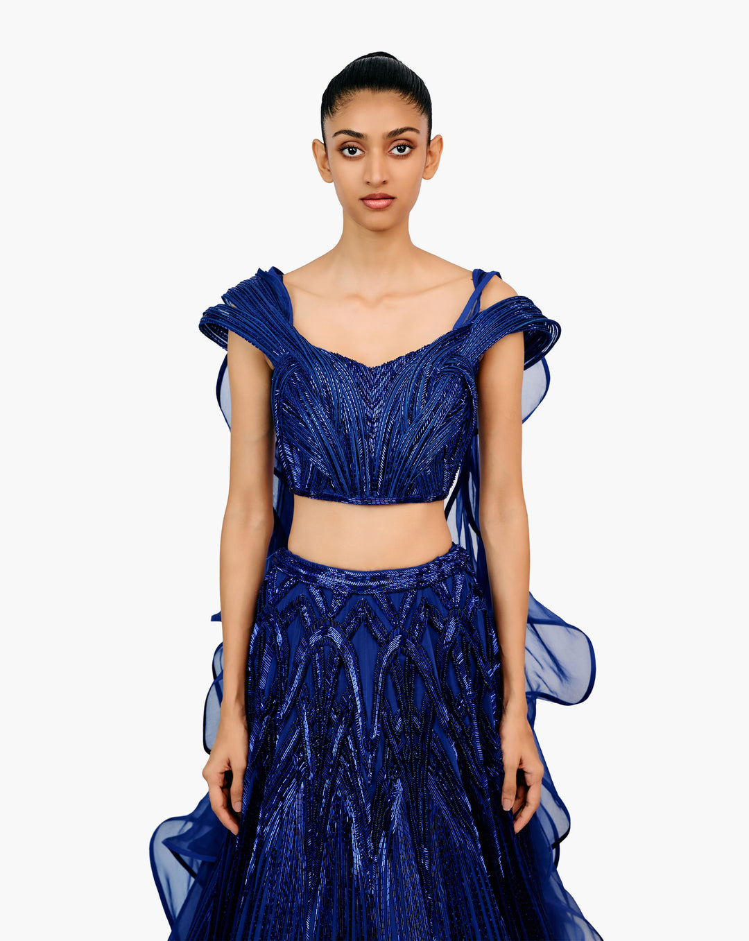The Ether Sculpted Lehenga